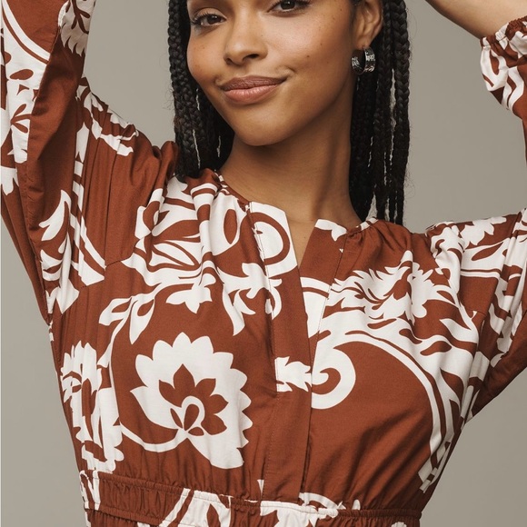 Anthropologie Somerset Maxi Long Sleeve Poplin Edition - Picture 3 of 4